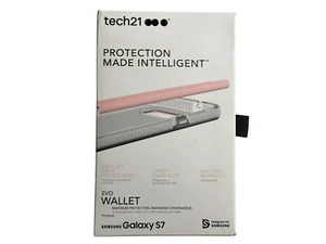 Tech21 Cover Case Evo Wallet for Samsung Galaxy S7 Pink 2 Meter Drop Protection - Picture 1 of 3