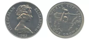 Isla de Man 1 corona de 1982 Copa del Mundo de 1982 - Imagen 1 de 1