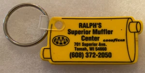 Wisconsin Tomah RALPH’S SUPERIOR MUFFLER CENTER Advertise Keychain Goodyear Auto - Picture 1 of 2