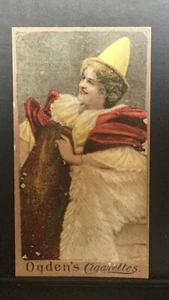 Tarjeta de cigarrillo única Ogdens Bocca Beauties circa 1895-1902 - Imagen 1 de 2