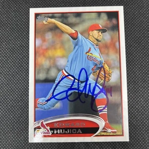 Edward Mujica St. Louis Cardinals Signed Auto 2012 Topps Card #US95 ~ COA - Picture 1 of 3