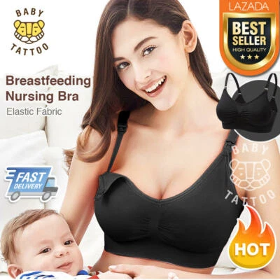 Women Nursing Maternity bra Breastfeeding Removable Pads(M-2XL) - Image 1 of 4