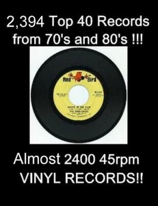 45 rpm top 40 vinyl records! - Picture 1 of 1