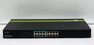 Trendnet TPE-T88g 16-Port GREENnet 10/100 Mbps PoE+ Switch - Picture 1 of 6