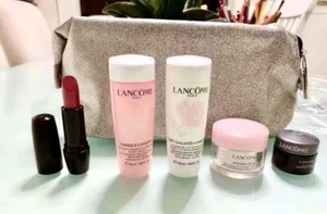 Lancôme Gift Set 6 Pieces Skincare Set-Travel Size with Cosmetic Bag - Picture 1 of 6