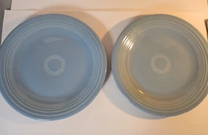 2 Vintage (vor 1986) blau 10,5 Speiseteller Homer Laughlin Fiestaware - Bild 1 von 6