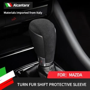 For Mazda Atenza CX3 CX4 CX5 CX8 Alcantara Suede Gear Shift Knob Cover Case - Picture 1 of 8