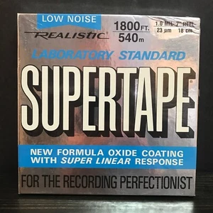 Radio Shack REALISTISCHES SUPERTAPE 7" Spule 1800 Fuß geräuscharm Laborstandard neu aus altem Lagerbestand - Bild 1 von 9