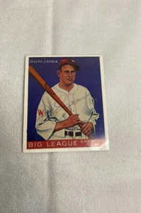 Signed Gudey Gum Card Reprint Joe Cronin Baseball Gum Card JSA COA - Picture 1 of 4