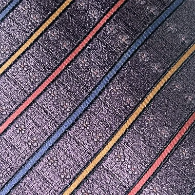 Gravata de seda designer masculina DANIEL DE FASSON nunca usada - Imagem 1 de 4