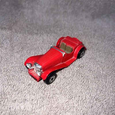 Vintage Matchbox Toy Car 1982 SS 100 Jaguar Red Coupe Convertible 2-Door 1/50 - Image 1 of 4