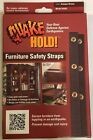 Earthquake Quake Hold Furniture Safety Straps Antique Brown Model # 4162 NEW USA