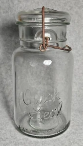Antikes QUICK SEAL Einmachglas - Einmachglas * Quart * #6 auf Boden (i4) - Bild 1 von 6