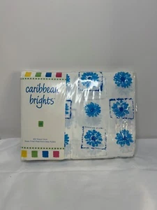 Vintage Caribbean Brights 200 Thread Count Queen Fitted Sheet (Made in USA) - Picture 1 of 13