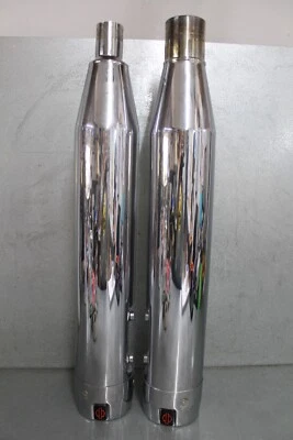 Silenciadores Harley Davidson CVO Street Glide cromados 64901282 64901280 - Imagem 1 de 4