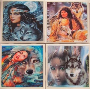 Keramikfliesen Untersetzer - Imagine - 4er Set (Kaufen Sie 2 Sets - erhalten Sie 1 Set gratis) - A - Bild 1 von 7