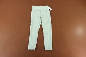 Old Navy Girls Small (6-7) Mint Green High-Waisted PowerSoft 7/8 Leggings NWT - Picture 1 of 6