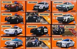 Matchbox Police/Security Car Lot Of 12 Ford Interceptor Chevy Caprice Golf MK1 - Bild 1 von 1