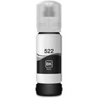 (2) T522 Black Ink Bottle Compatible for Epson EcoTank ET-2720 ET-2800 2803 4800