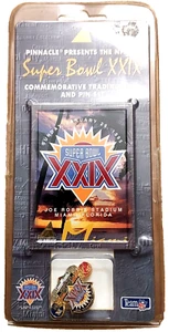 Set carte collezionabili commemorative e spille Pinnacle Super Bowl XXIX 1995 sigillate - Foto 1 di 4