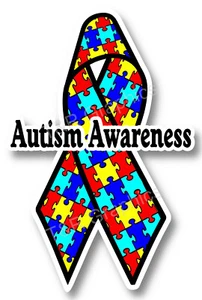 Cinta Adhesiva Conciencia Autismo, Calcomanía Coche Camión Ventanas 13 Tamaños Diferentes - Imagen 1 de 2