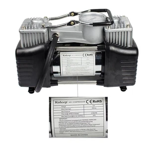 Kaleep Doppelzylinder Kompressor Autoelektrik Gummireifen Luftpumpe 12V 100PSI - Bild 1 von 8