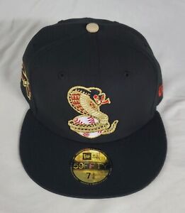 Kissimmee Cobras Fitted 7 3/8 New Era 59Fifty Metallic Gold