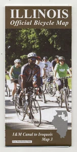 Illinois Official Bicycle Map I&M Canal to Iroquois Map 3 - Picture 1 of 3