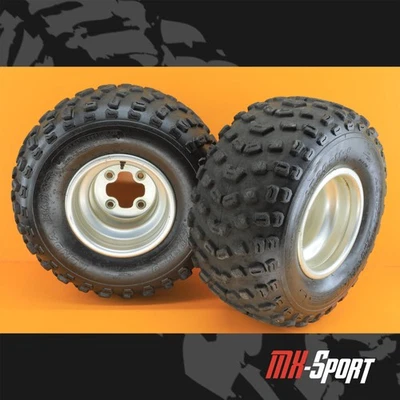 06-08 2006 Arctic Cat DVX250 DVX OEM Rear Wheels Rims Tires Set Rim Wheel  - Image 1 of 4