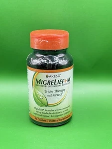 MigreLief Original Formula Triple Therapy with Puracol - 60 Caplets - Exp 3/27 - Picture 1 of 3