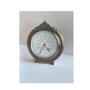 Lackierte Metalluhr im gedeckten goldfarbenen Vintage Stil - Bild 1 von 6