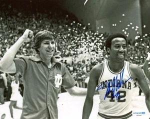 MIKE WOODSON SIGNED 8x10 PHOTO INDIANA HOOSIERS LEGEND AUTOGRAPHED ACOA CERT - Picture 1 of 2