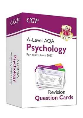 New A-Level Psychology AQA Revision Question Cards (For exams from 2027) (CGP A- - Image 1 of 4