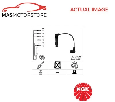IGNITION CABLE SET LEADS KIT NGK 4061 P FOR VAUXHALL OMEGA,SINTRA 2.5L,3L - Image 1 of 4