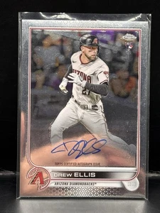 2022 Topps Chrome Drew Ellis Rookie Autograph Auto RC #RA-DE Diamondbacks - Picture 1 of 2