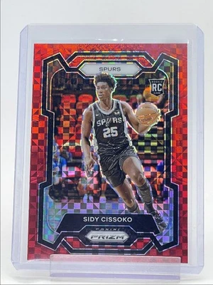 SIDY CISSOKO 2023-24 PANINI PRIZM ROOKIE RED POWER SPURS C RC /75 Q5194 - Image 1 of 2