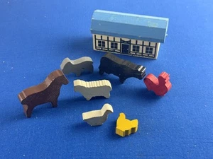 Piezas de granja de animales Brio para ferrocarril de madera vintage #33575/1985 - Imagen 1 de 4