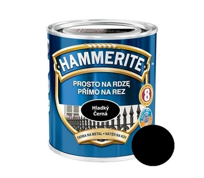 Hammerite Gerade zum Glattschneiden  0,7l, Schwarz - Bild 1 von 4