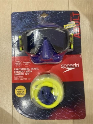 Speedo Lightweight Travel Friendly Mask Snorkel Set - Adult Ages 14+ - Image 1 of 2