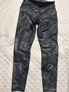 Athleta Inclination Moto Shimmer Tight Leggings Size S Polyester Lycra - Picture 1 of 7