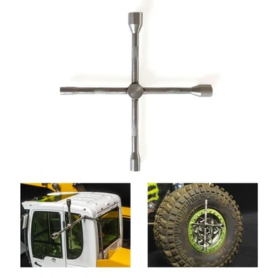 Metal Cross Socket 2.0/2.5/3.5/4.0mm fits Scale RC Truck Excavator Loader Tool - Image 1 of 4