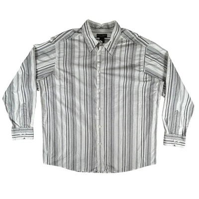 Crazy Horse Shirt Mens 2XL Striped Button Up Long Sleeve Casual - Image 1 of 4