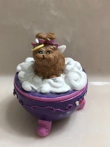 Claire's Angel Puppy Grant My Secret wishes Footed Trinket Box #1 In Series 2006 - Picture 1 of 7