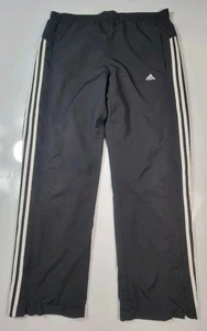 Pantalones de chándal Adidas Clima 365 para hombre medianos negros pierna recta tres rayas - Imagen 1 de 7