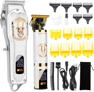 HIENA PRO Hair Clippers for Men T-Blade Trimmer Set, Men Professional Cordles... - Picture 1 of 16