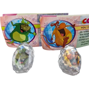 De colección YOWIES Navidad Cristales Transparentes Gema Adornos + Papeles Juego de 2 Cadbury 1995 - Imagen 1 de 13