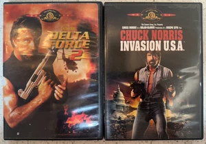 Chuck Norris DVD Lot Delta Force 2 + Invasion USA Action Movie Set MGM - Picture 1 of 3