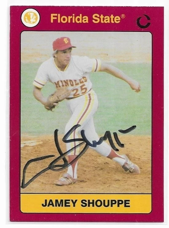JAMEY SHOUPPE Autographed Signed 1991 card #21 FSU Florida State Seminoles COA - Image 1 of 1