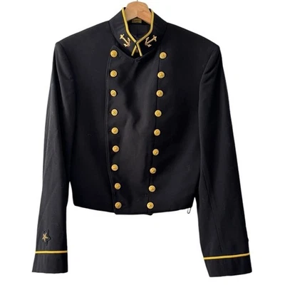 Vintage US Naval Academy Jacket Uniform by Flying Cross Navy Jacket Academia - Image 1 of 4