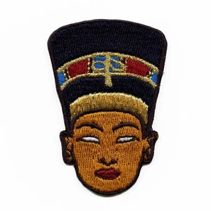 Queen Nefertiti Front View Head Logo Iron On Patch - Picture 1 of 2